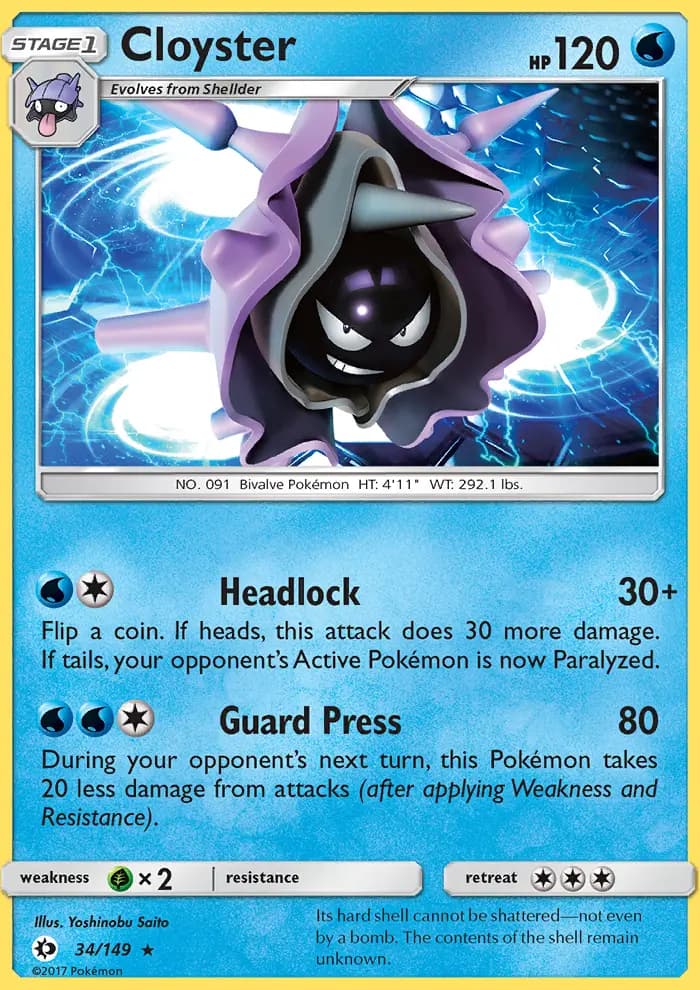 Cloyster #34 — Sun & Moon
