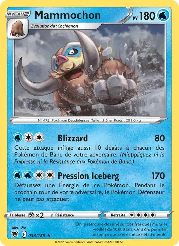 Carte Pokémon Mammochon #033 — Astres Radieux