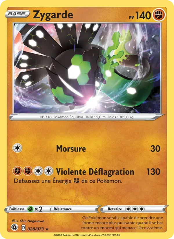 Carte Pokémon Zygarde #28 — La Voie du Maître