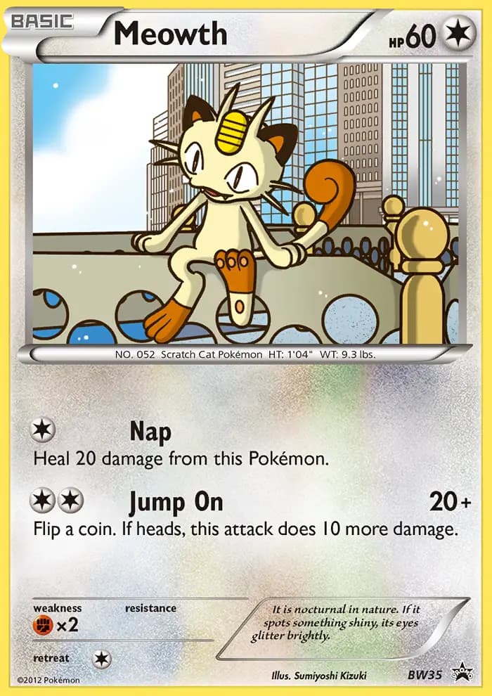 Meowth #BW35 — Black & White Promos