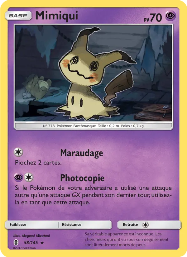 Carte Pokémon Mimiqui #58 — Gardiens Ascendants
