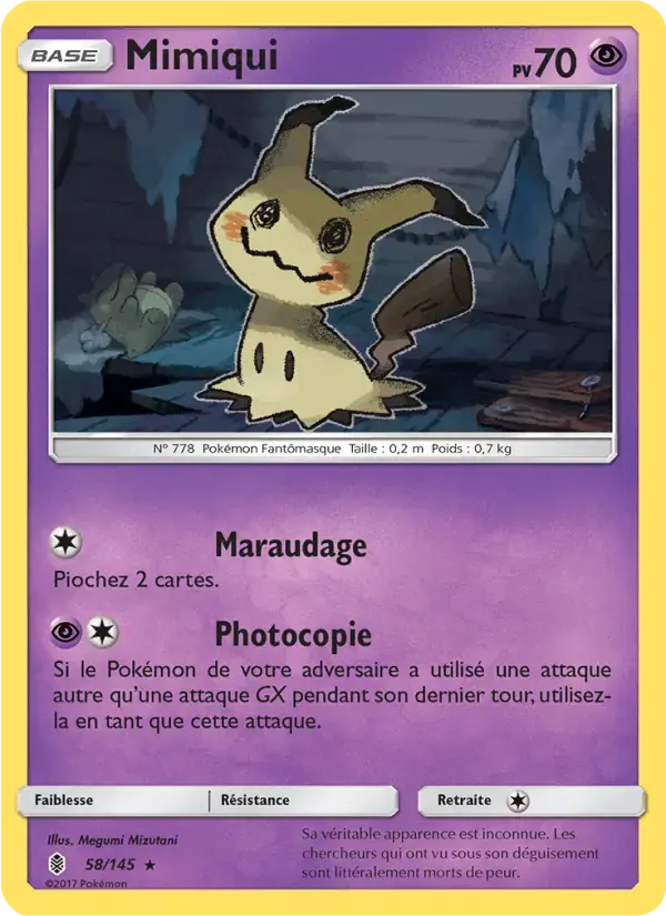Carte Pokémon Mimiqui #58 — Gardiens Ascendants