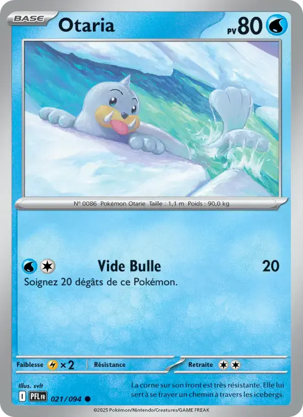 Carte Pokémon Otaria #021 — Flammes Fantasmagoriques