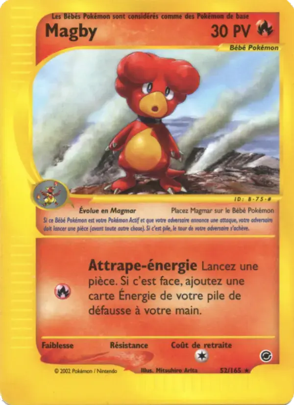 Carte Pokémon Magby #52 — Expédition