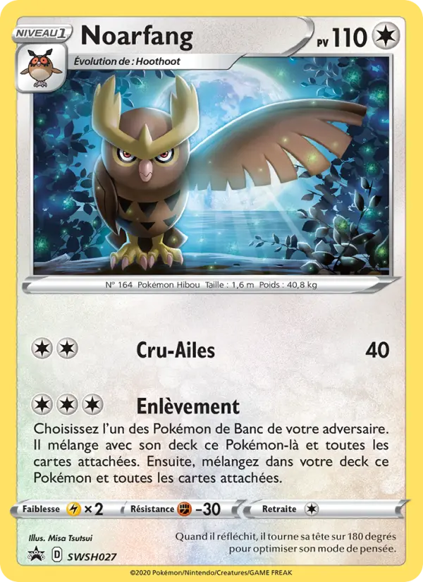 Carte Pokémon Noarfang #SWSH027 — Promos Épée et Bouclier