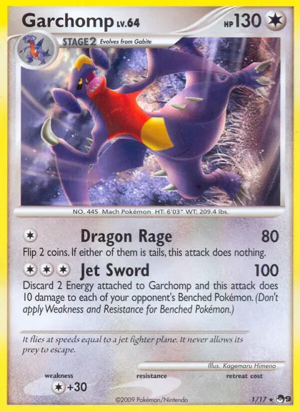 Carte Pokémon Carchacrok #1 — POP 9