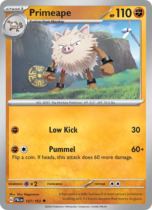 Carte Pokémon Colossinge #107 — Évolutions à Paldea