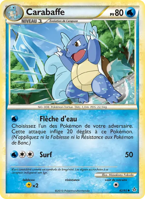 Carte Pokémon Carabaffe #42 — Déchaînement