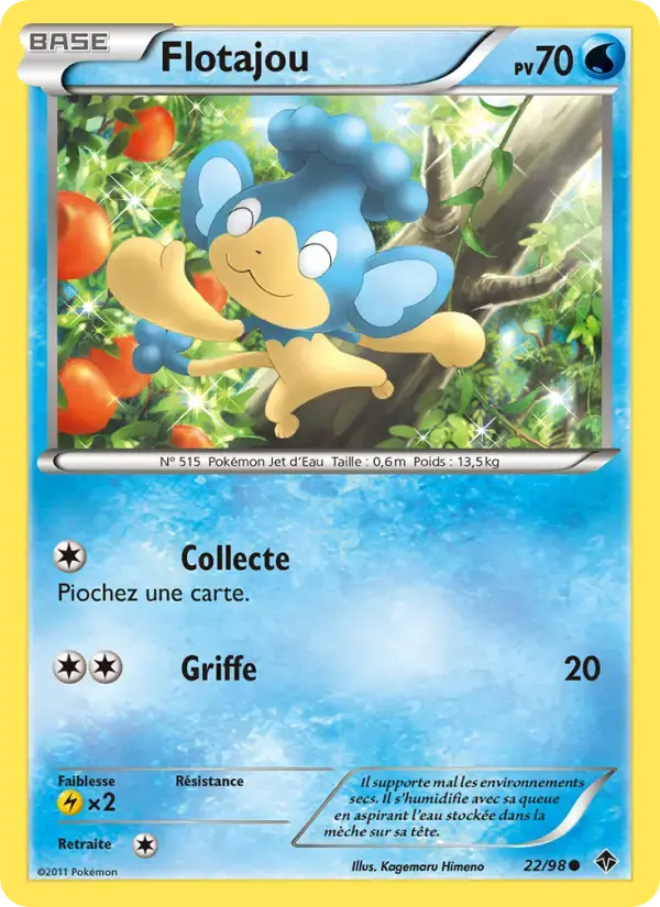 Carte Pokémon Flotajou #22 — Pouvoirs Émergents