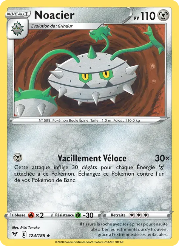 Carte Pokémon Noacier #124 — Voltage Éclatant