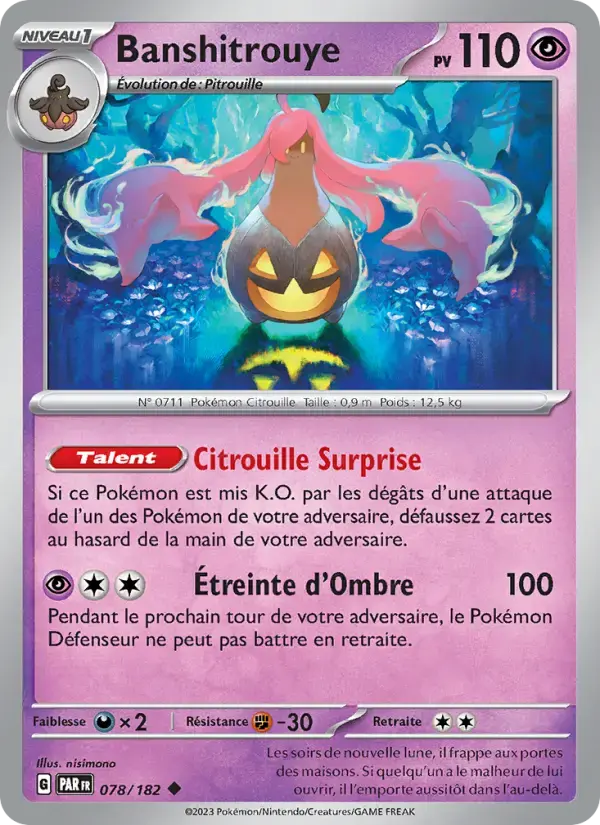 Carte Pokémon Banshitrouye #078 — Faille Paradoxe