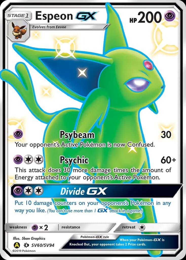 Espeon-GX #SV60 — Hidden Fates