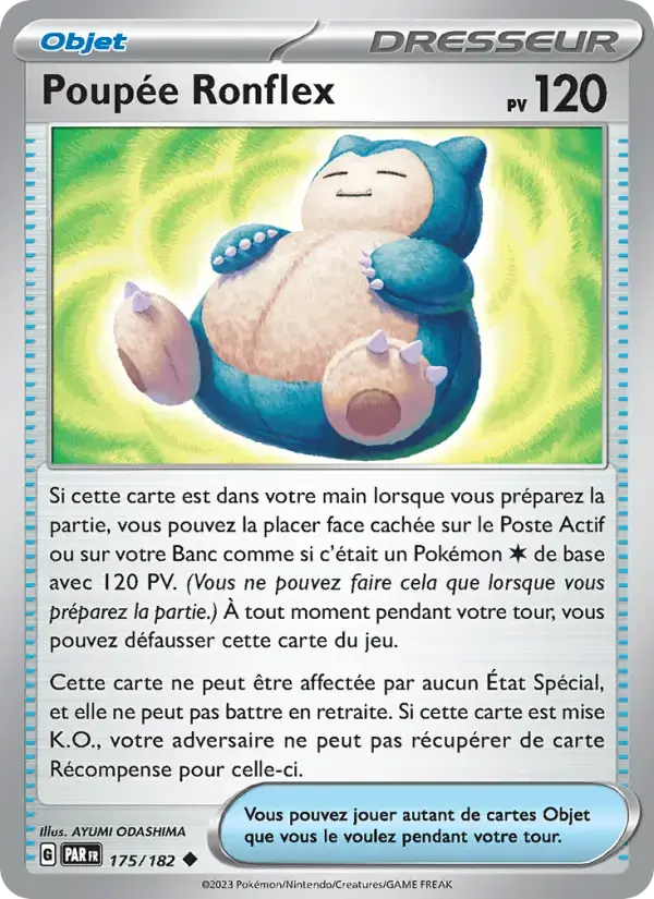 Carte Pokémon Poupée Ronflex #175 — Faille Paradoxe
