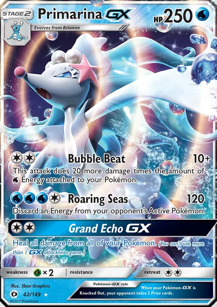 Primarina GX #42 — Sun & Moon