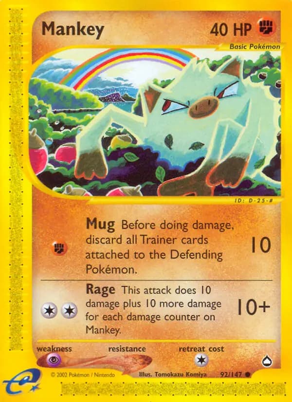 Mankey #92 — Aquapolis