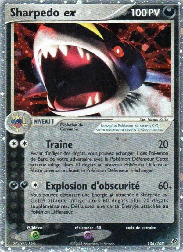 Carte Pokémon Sharpedo ex #104 — Deoxys