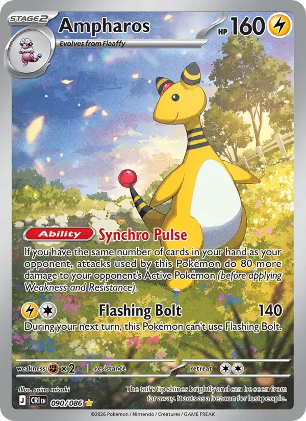 Ampharos #090 — Chaos Rising