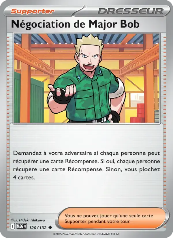 Carte Pokémon Négociation de Major Bob #120 — Méga-Évolution