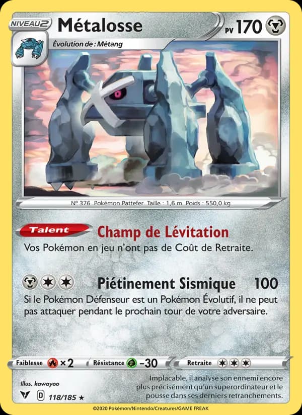 Carte Pokémon Métalosse #118 — Voltage Éclatant