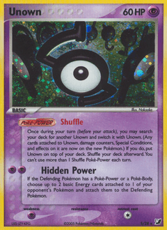 Unown (Z) #S — Unseen Forces