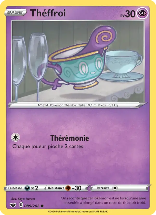 Carte Pokémon Théffroi #89 — Épée et Bouclier