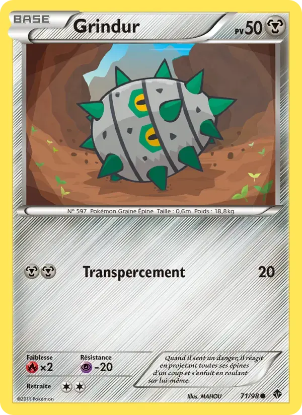 Carte Pokémon Grindur #71 — Pouvoirs Émergents