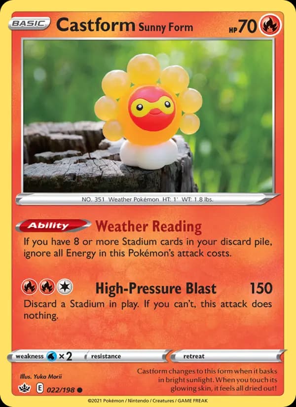 Castform Sunny Form #22 — Chilling Reign