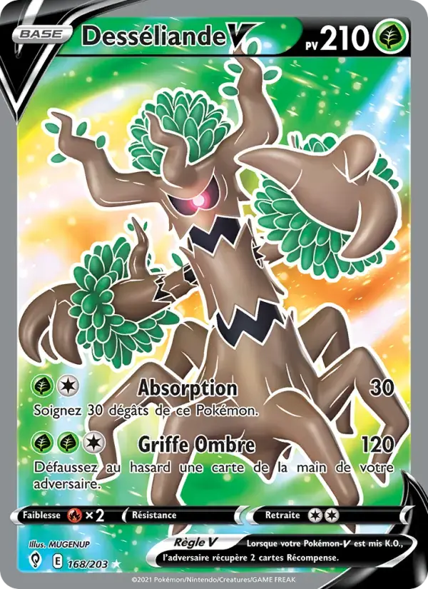 Carte Pokémon Desséliande V #168 — Évolution Céleste