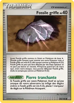 Carte Pokémon Fossile griffe #138 — Éveil des Légendes