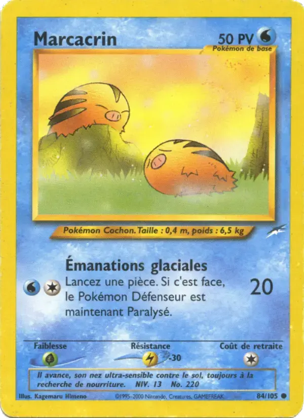 Carte Pokémon Marcacrin #84 — Neo Destiny