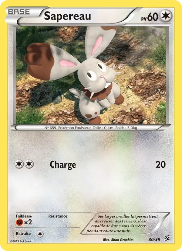 Carte Pokémon Sapereau #30 — Bienvenue à Kalos