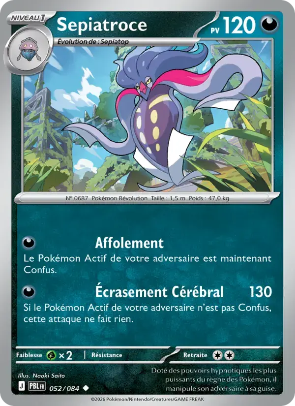 Carte Pokémon Sepiatroce #052 — Nuit Noire