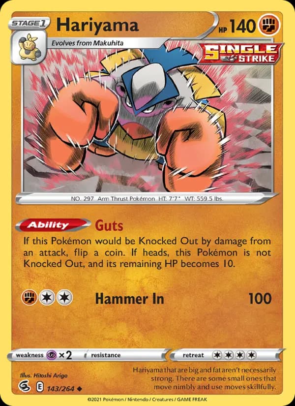 Hariyama #143 — Fusion Strike