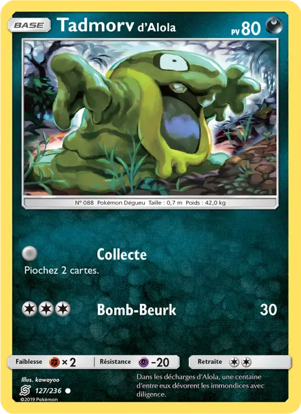 Carte Pokémon Tadmorv d’Alola #127 — Harmonie des Esprits