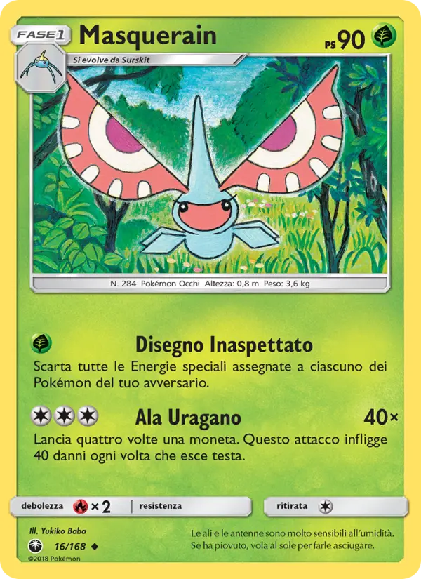 Carte Pokémon Maskadra #16 — Tempête Céleste