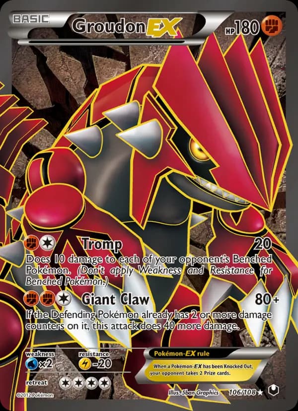 Groudon-EX #106 — Dark Explorers