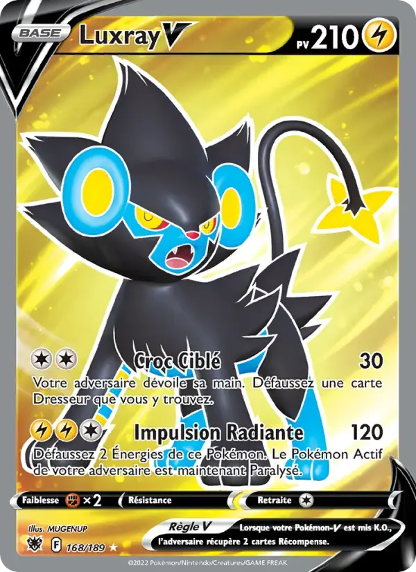 Carte Pokémon Luxray V #168 — Astres Radieux