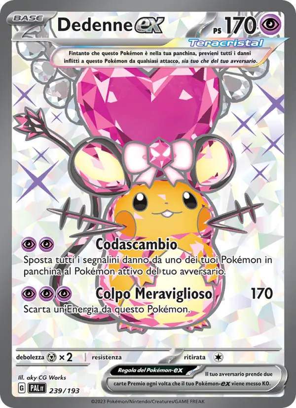 Carte Pokémon Dedenne-ex #239 — Évolutions à Paldea