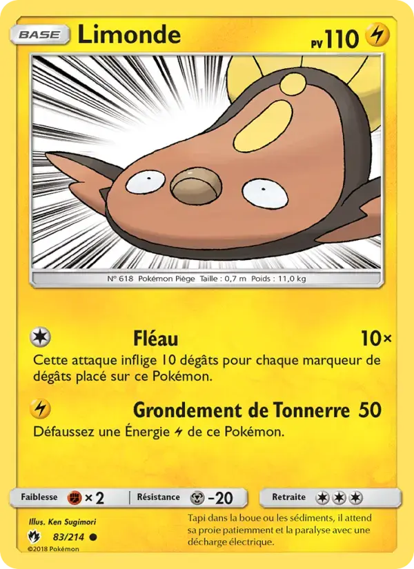 Carte Pokémon Limonde #83 — Tonnerre Perdu