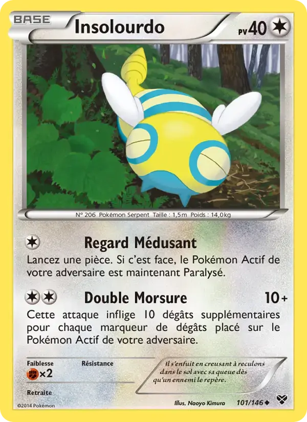 Carte Pokémon Insolourdo #101 — XY