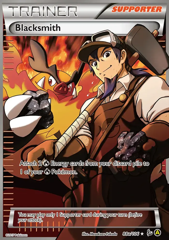 Carte Pokémon Blacksmith #88a — Étincelles
