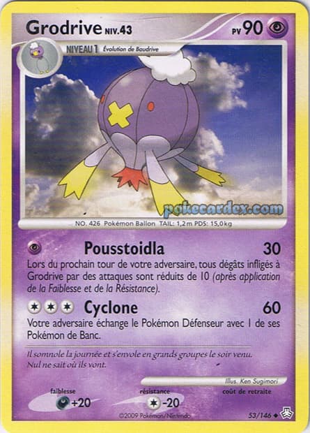 Carte Pokémon Grodrive #53 — Éveil des Légendes