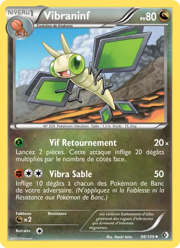 Carte Pokémon Vibraninf #98 — Frontières Franchies