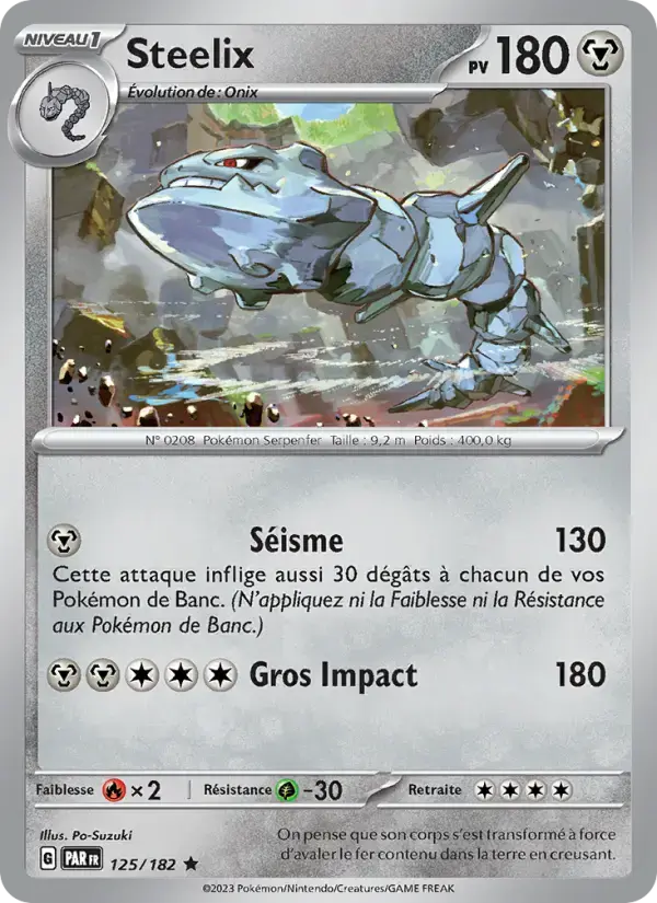 Carte Pokémon Steelix #125 — Faille Paradoxe