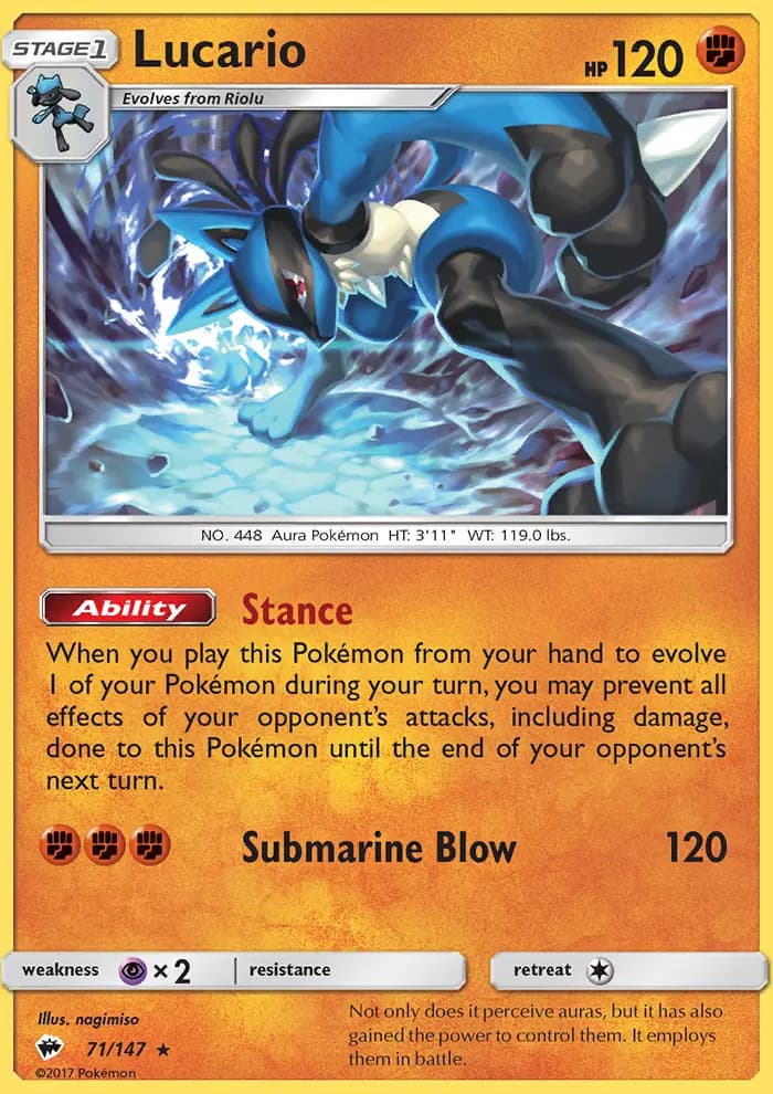 Lucario #71 — Burning Shadows