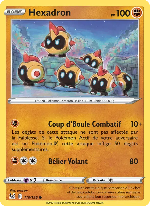 Carte Pokémon Hexadron #110 — Origine Perdue