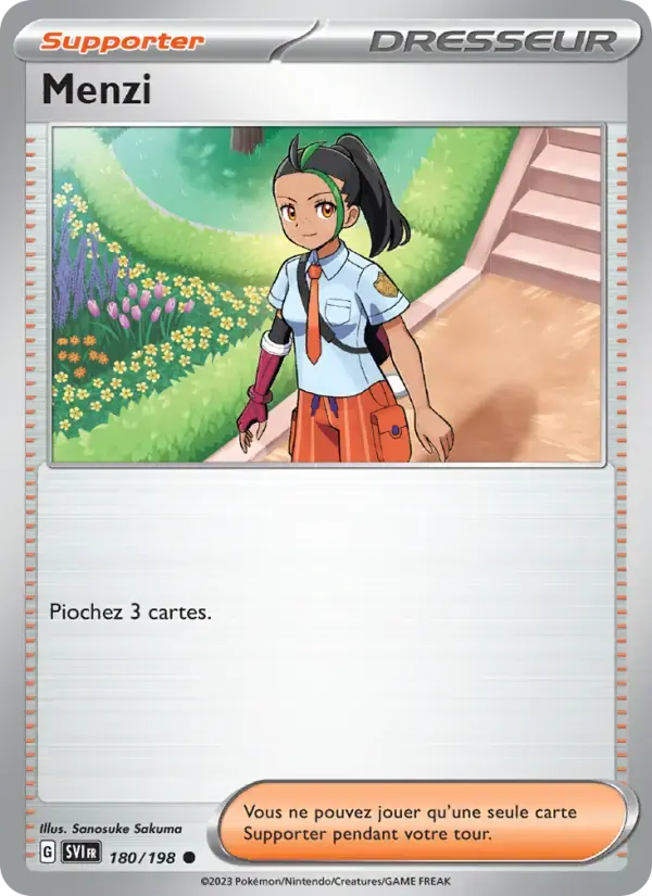 Carte Pokémon Menzi #180 — Écarlate et Violet