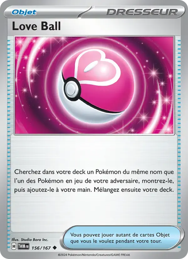 Carte Pokémon Love Ball #156 — Mascarade Crépusculaire