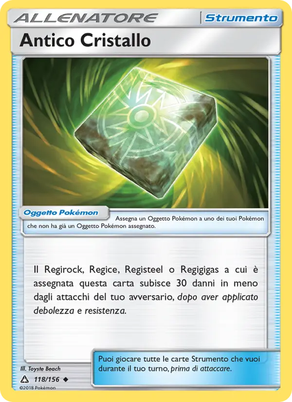Carte Pokémon Cristal Antique #118 — Ultra-Prisme