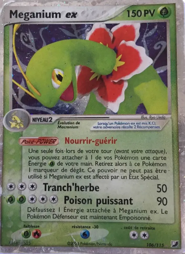 Carte Pokémon Meganium ex #106 — Forces Cachées